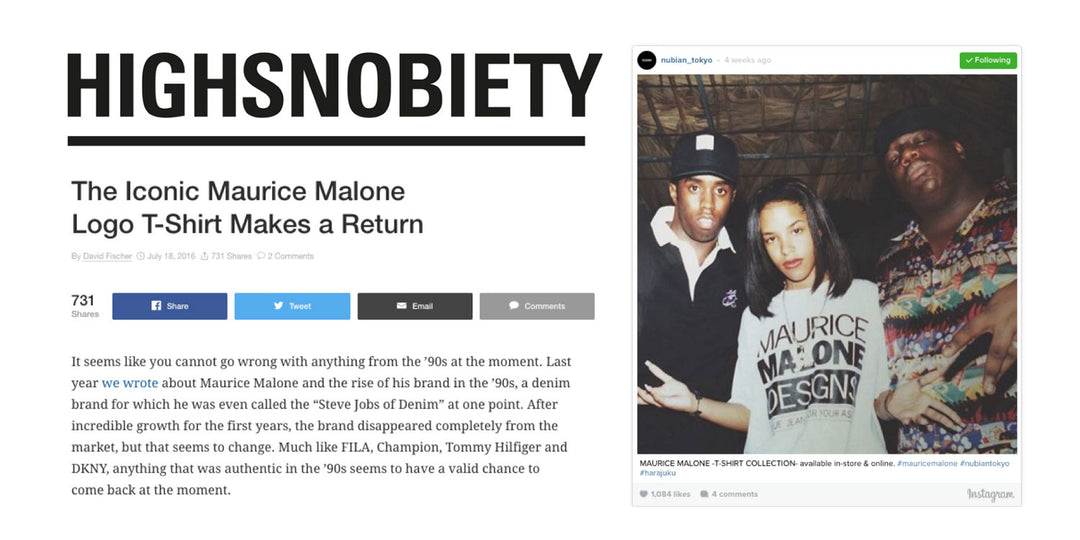 Iconic 90s T-Shirts Reborn: The Maurice Malone Logo Tee's Timeless Comeback