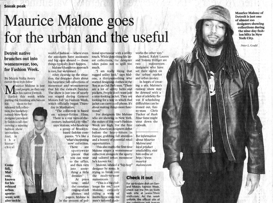 Maurice Malone goes for the urban and the useful