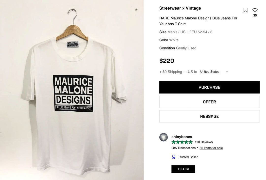 Spotting Fake Vintage Maurice Malone: A Photo Guide to Protect Your Purchase