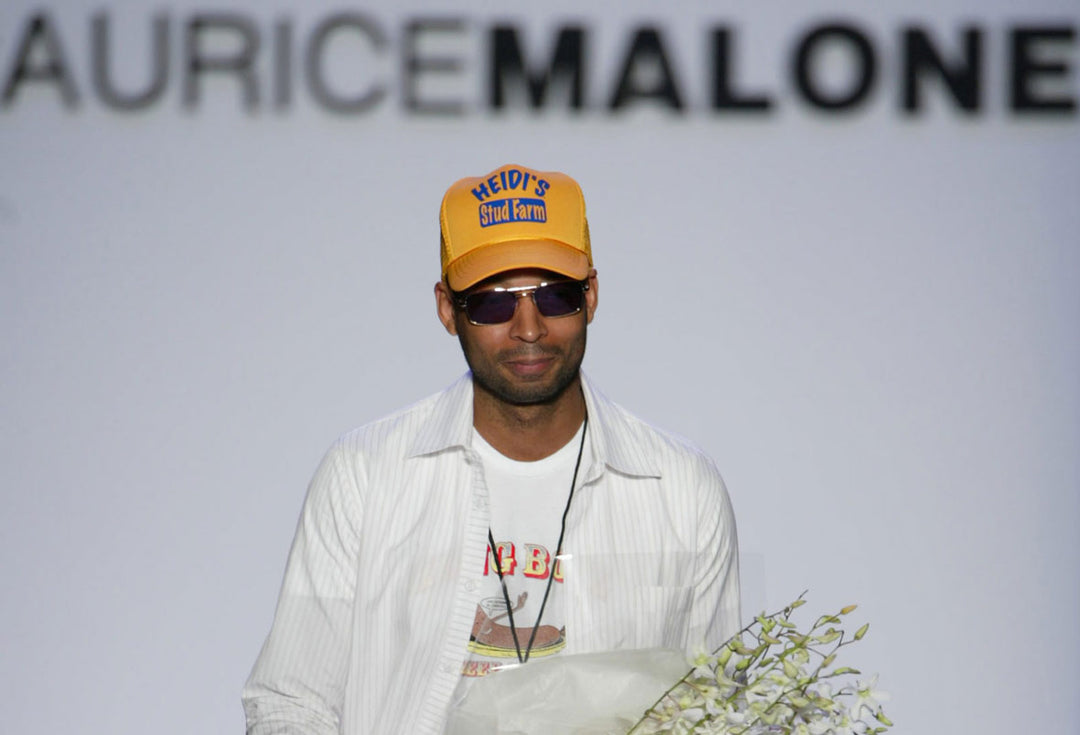 Maurice Malone's Spring 2004 collection runway show in Bryant Park, New York