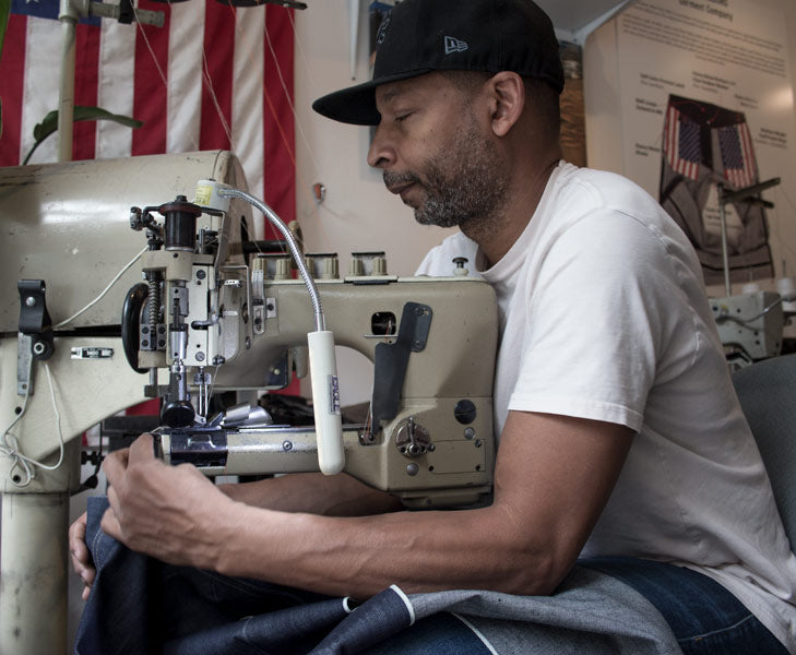 Denim Designer Maurice Malone's Love / Hate relationship with sewing