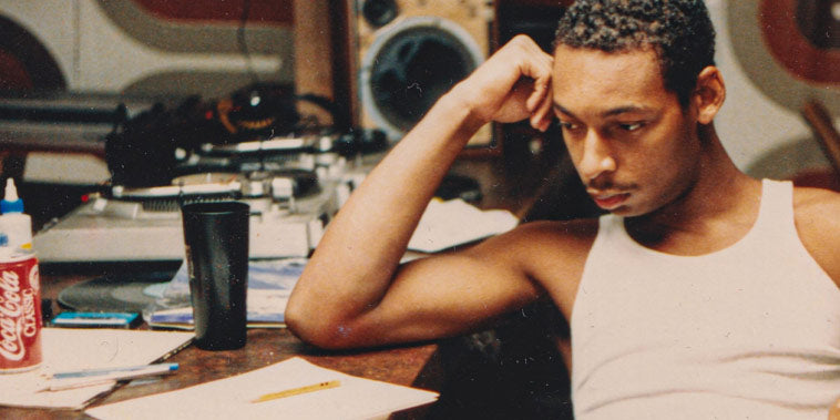 A young 20 years-old fashion designer Maurice Malone at work thinking about designs in the summer of 1985, in his Oak Park, Michigan, home.