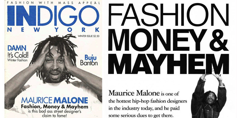 Maurice Malone's debut magazine cover was for the hip-hop culture publication Indigo New York in the 1990s., includes rapper, Dino-D of Leader of the New School