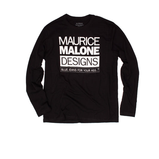 Maurice Malone long sleeve iconic black 90s designer hip-hop t-shirt