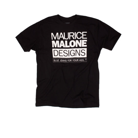 Maurice Malone black 90s hip hop fashion logo t-shirt