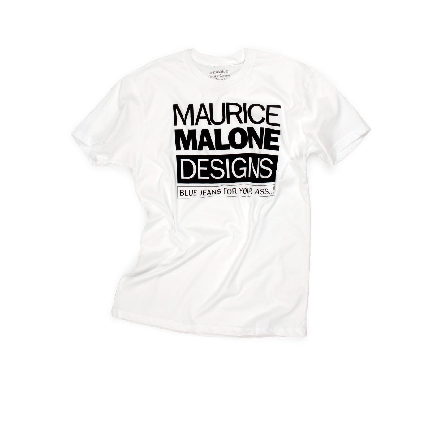 White Maurice Malone 90s iconic hip hop fashion t-shirt